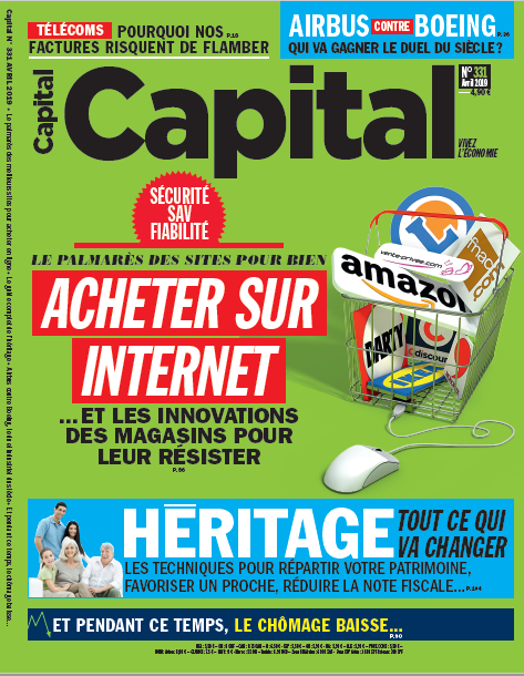 La première page de couverture du magazine Capital en 2019